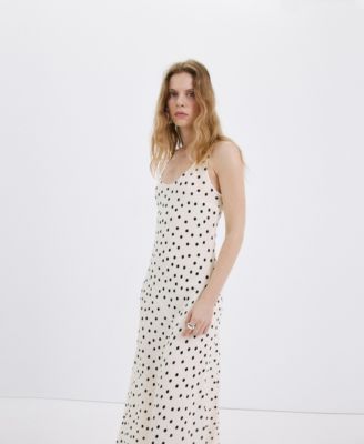 Women's Polka Dot Midi Dress