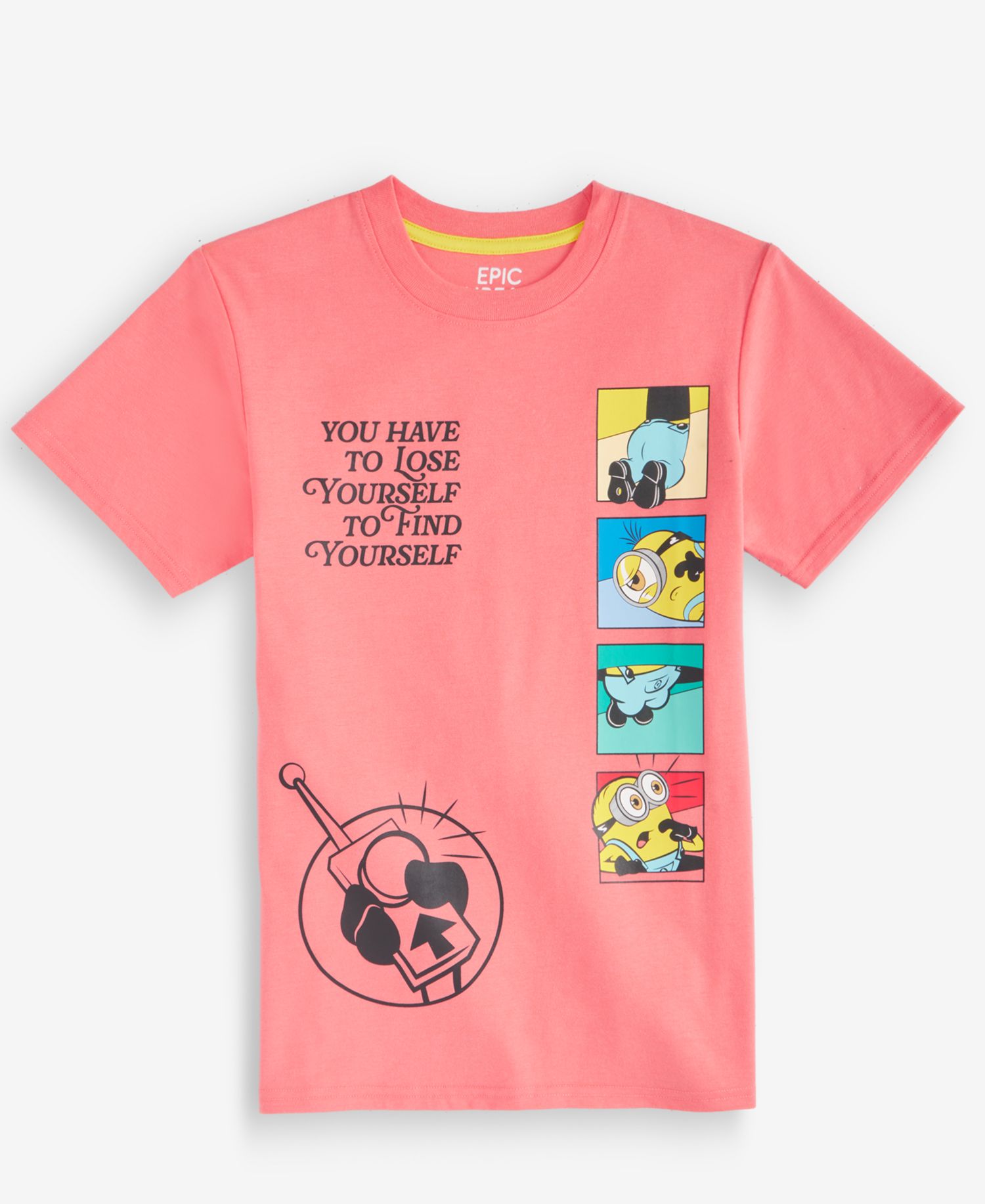 Boys' XS-XL Minions Find Yourself Short-Sleeve T-Shirt