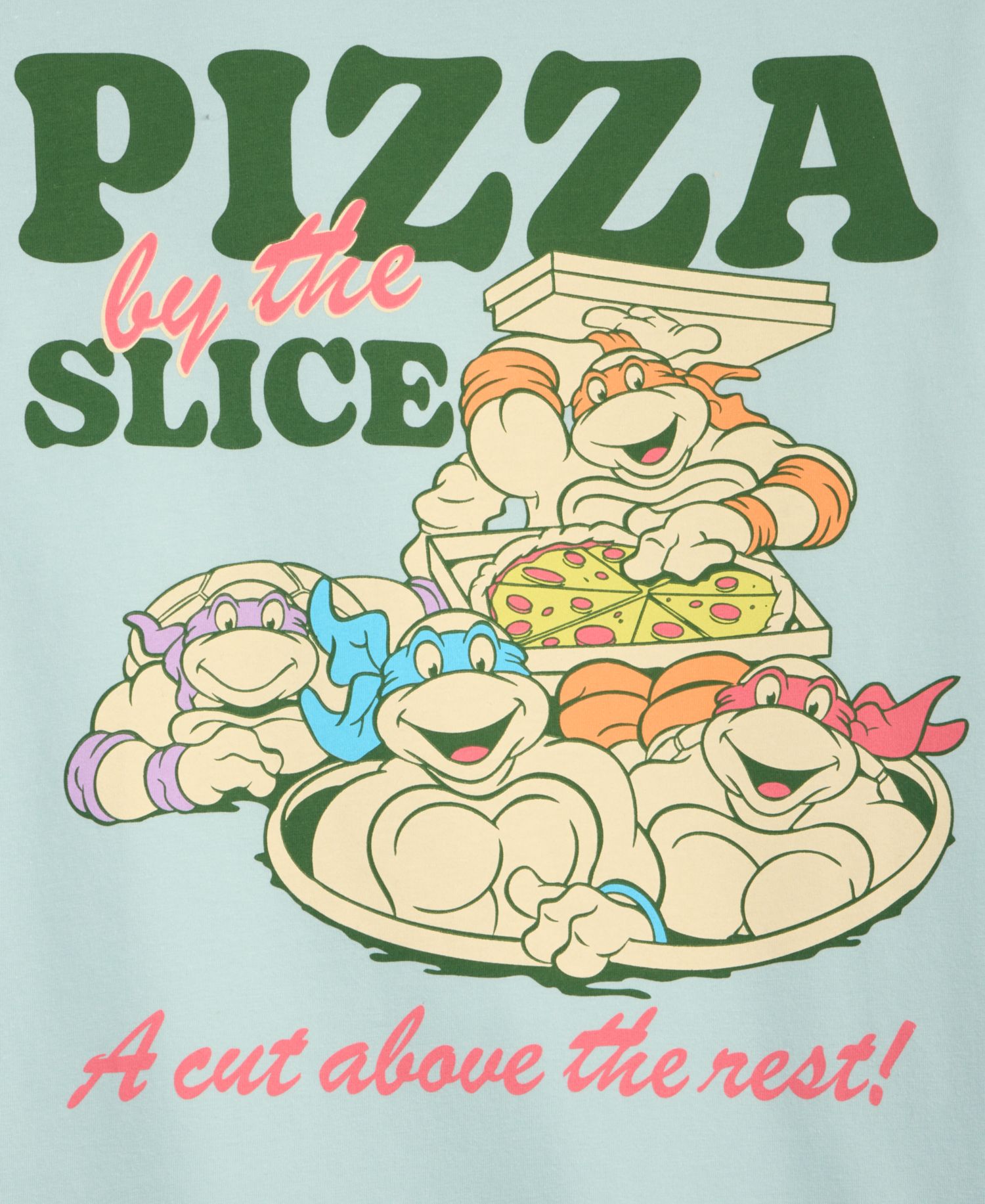 Boys' XS-XL Pizza By The Slice Graphic T-Shirt