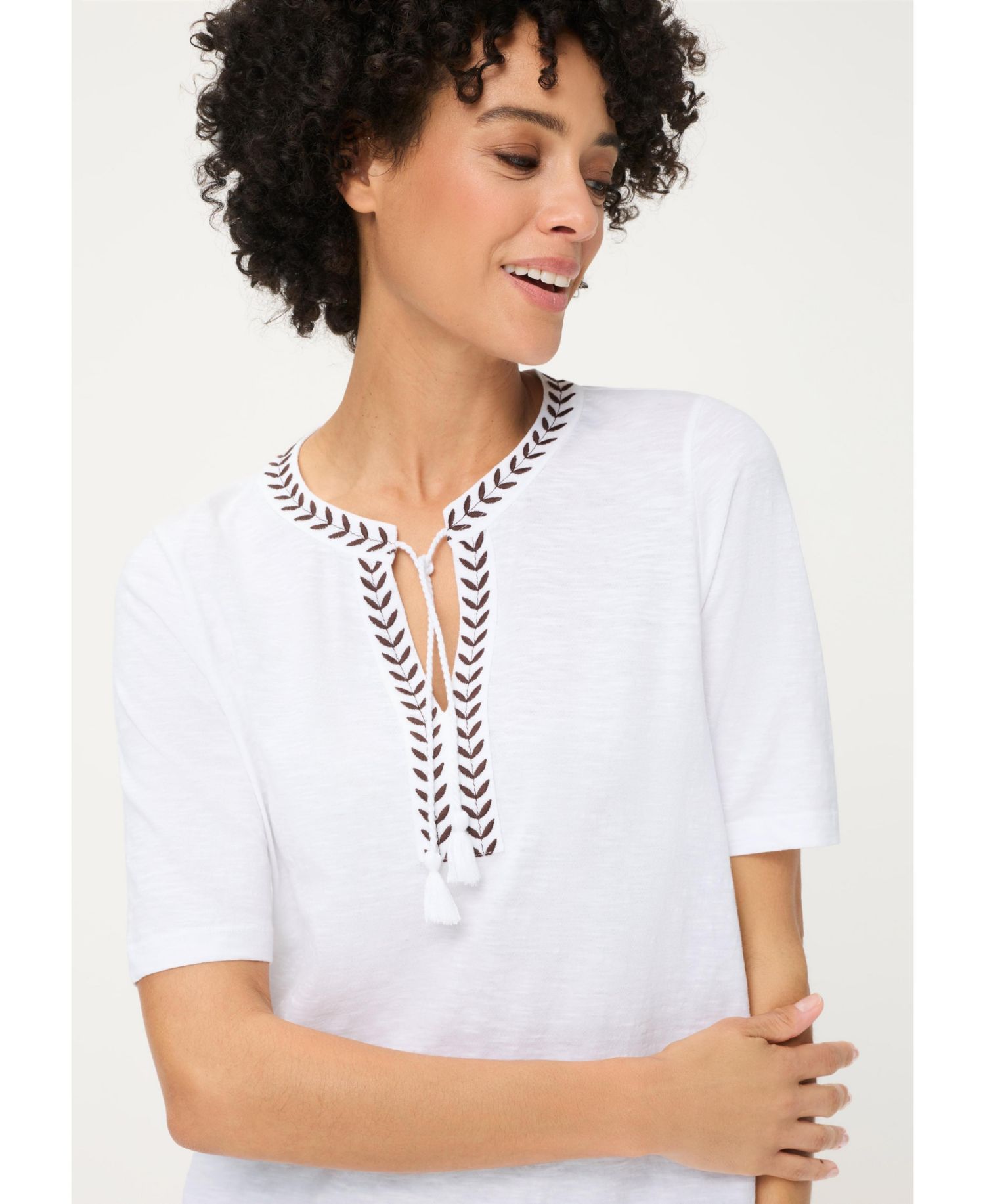 Women's Embroidered Tunic T-Shirt