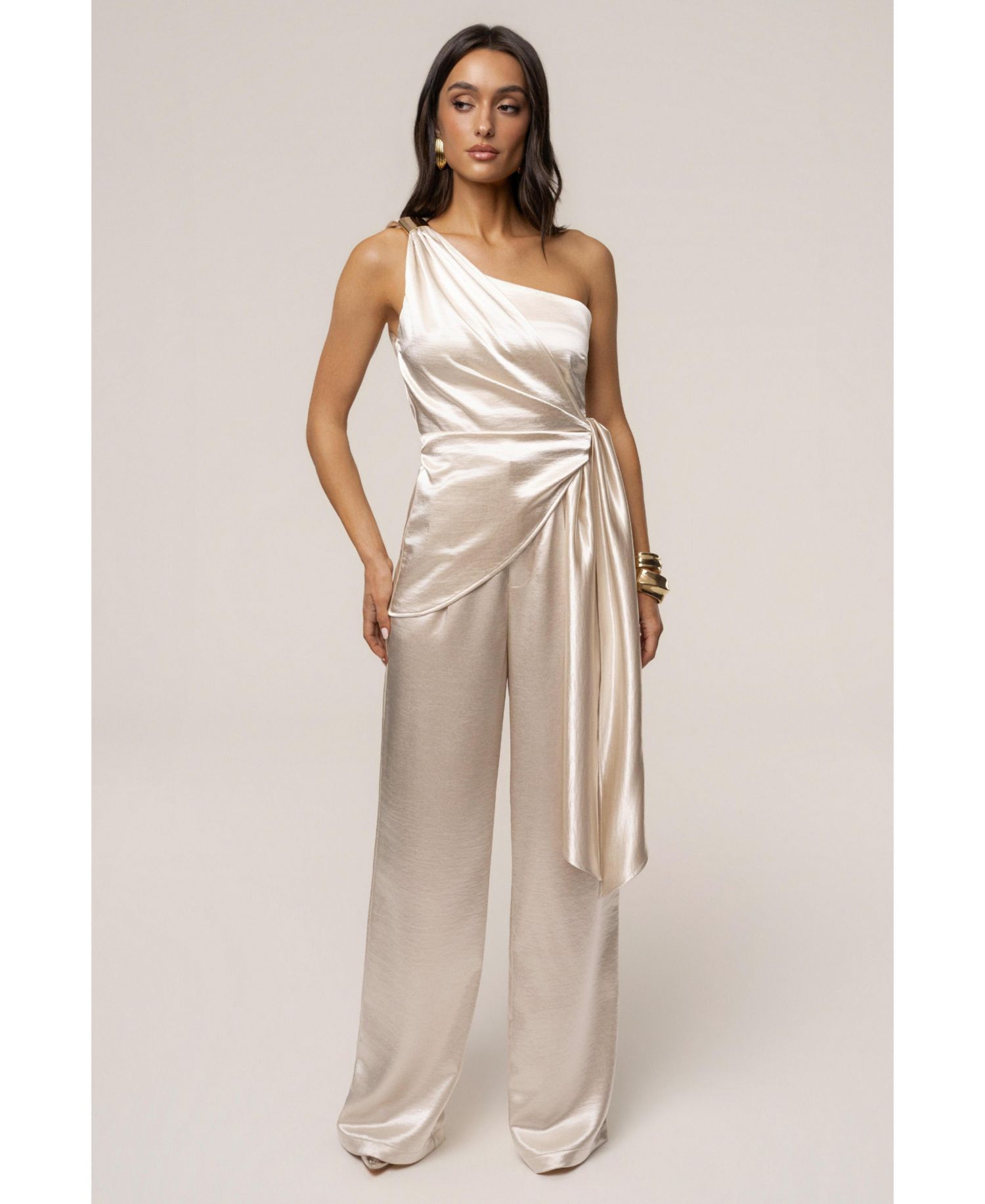 Womens Thea Satin Pants