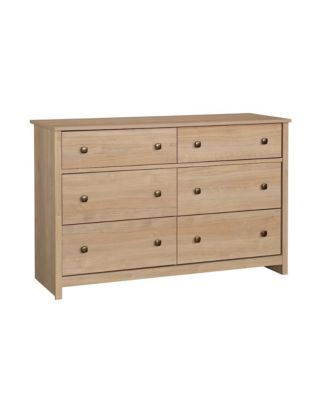 River Ranch 6-Drawer Bedroom Dresser, Harvest Walnut Finish