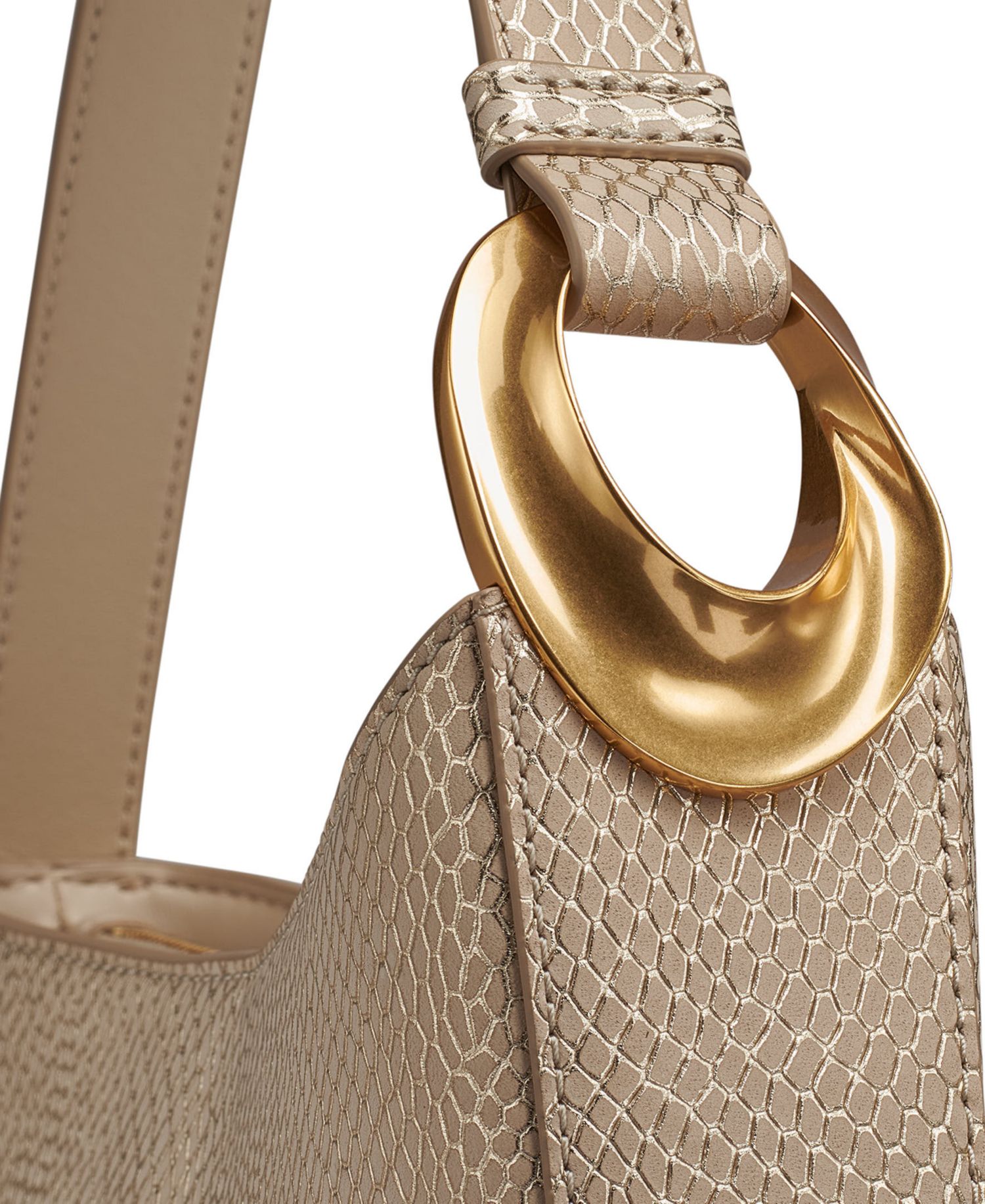 Jersey Small Snake Shoulder Handbag