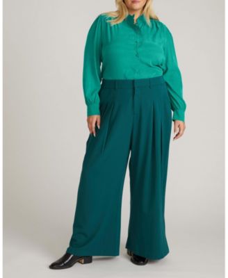 Plus Size Endora Stretch Cupro Blouse
