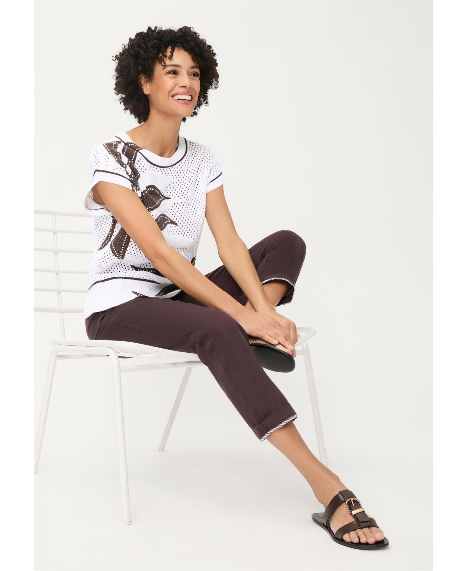 Women's Ajour Knit Sweater