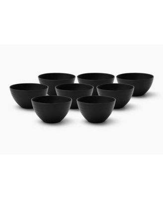 Ribbed Coupe Wheat Cereal Bowls, Set of 8