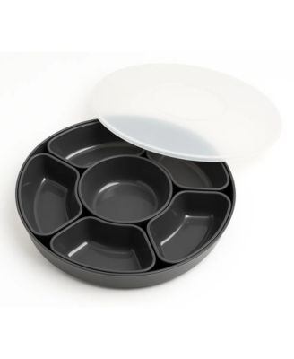 Divided 8-Piece Lazy Susan Serving Set