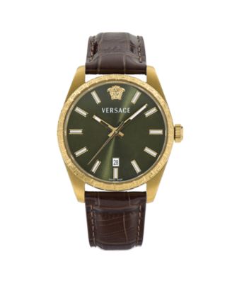 Men's Millenyium Brown Calf Leather Strap Watch 40mm