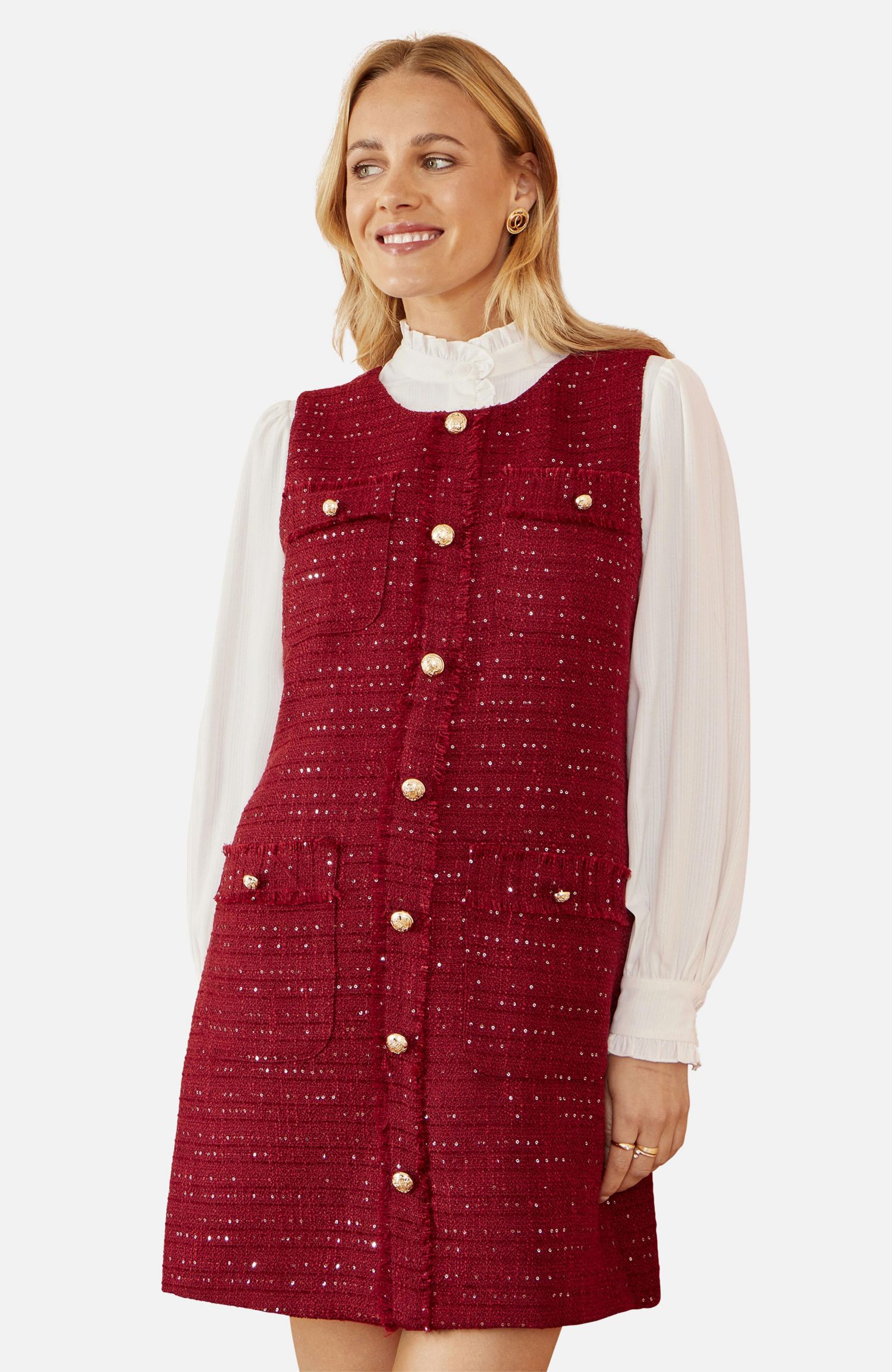 Women's Boucle Tunic Dress