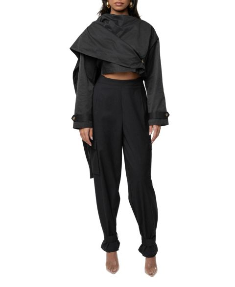 Женские брюки JLUXLABEL Next Level Cape Jacket and Autumn Flow Cargo Pants