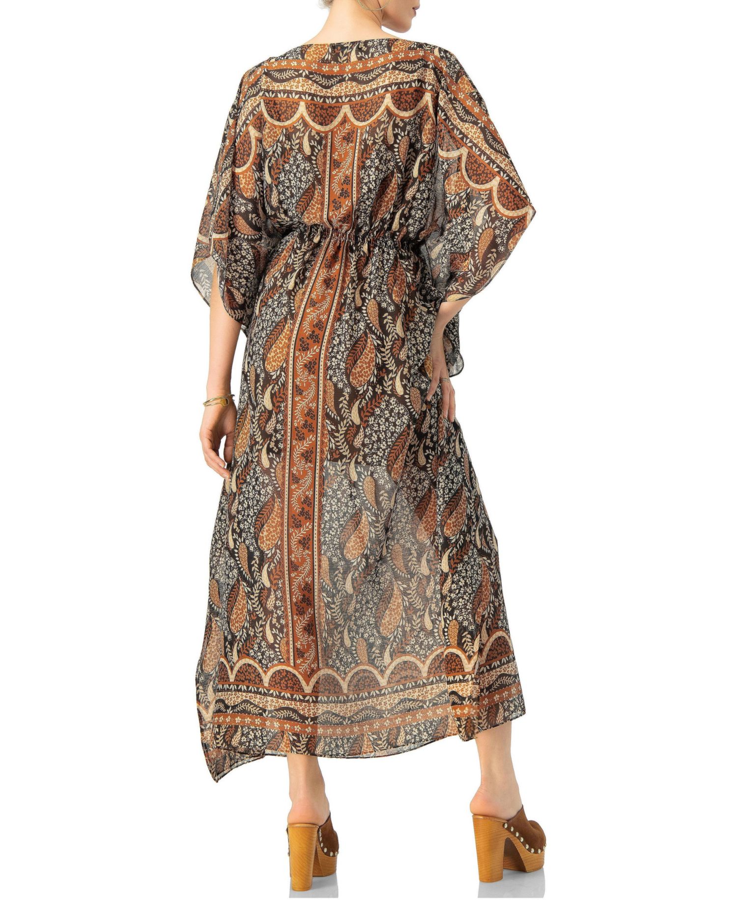 Women's Long Batwing Sleeve Dress