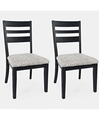 Altamonte Contemporary Upholstered Ladderback Chair (Set of 2