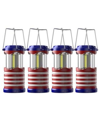 4 pack Led Camping Lantern Flashlight Portable Collapsible Hanging Emergency Light