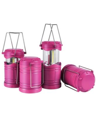 4 pack Led Camping Lantern Flashlight Portable Collapsible Hanging Emergency Light