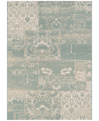 Couristan Afuera Indoor/Outdoor Country Cottage Sea Mist-Ivory Area Rugs