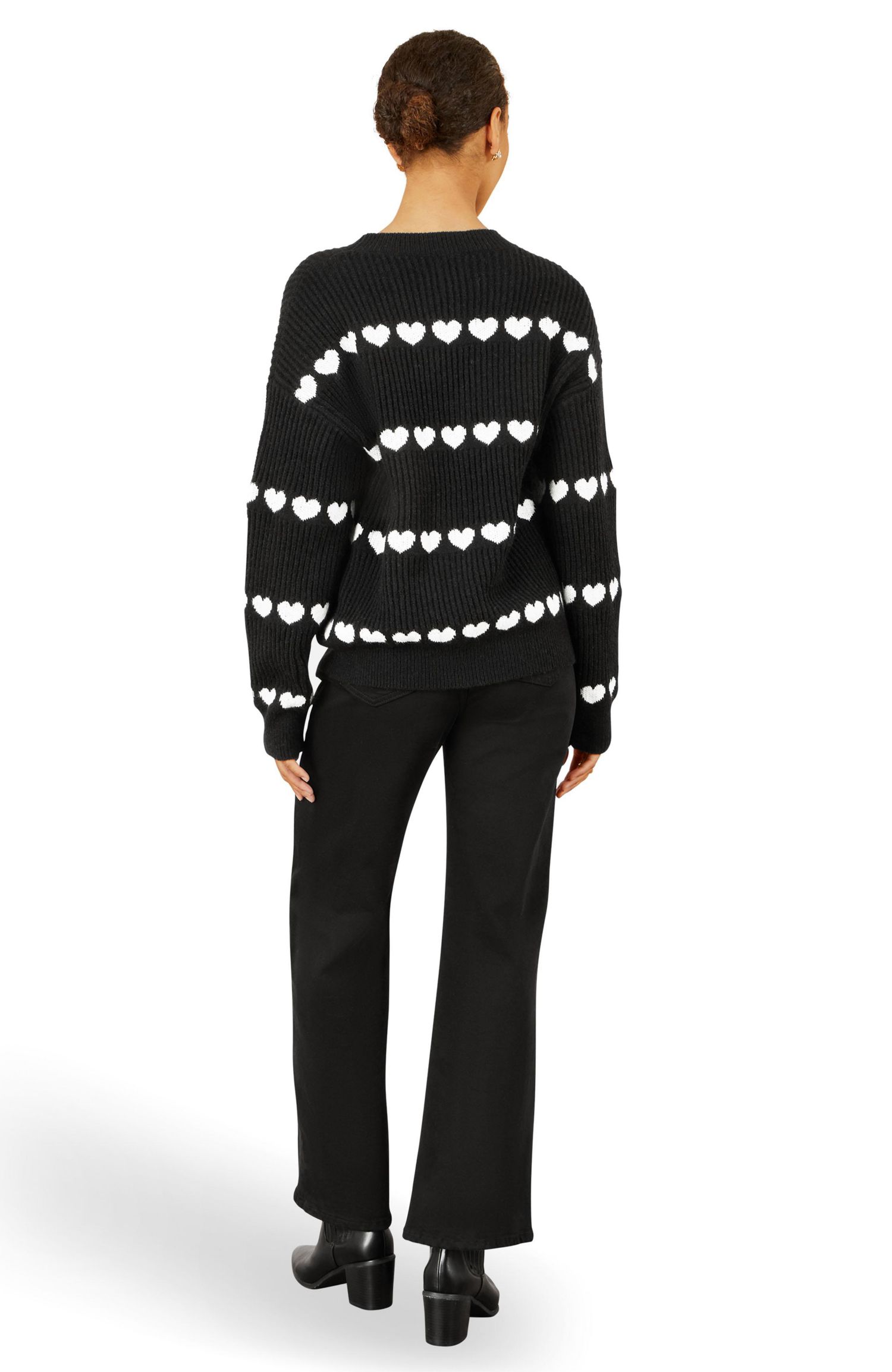 Women's Heart Stripes Jumper