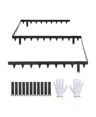 Galvanized Steel Landscape Edging 10-Pack 40 x 4.5 Inch Metal Edging for Landscaping