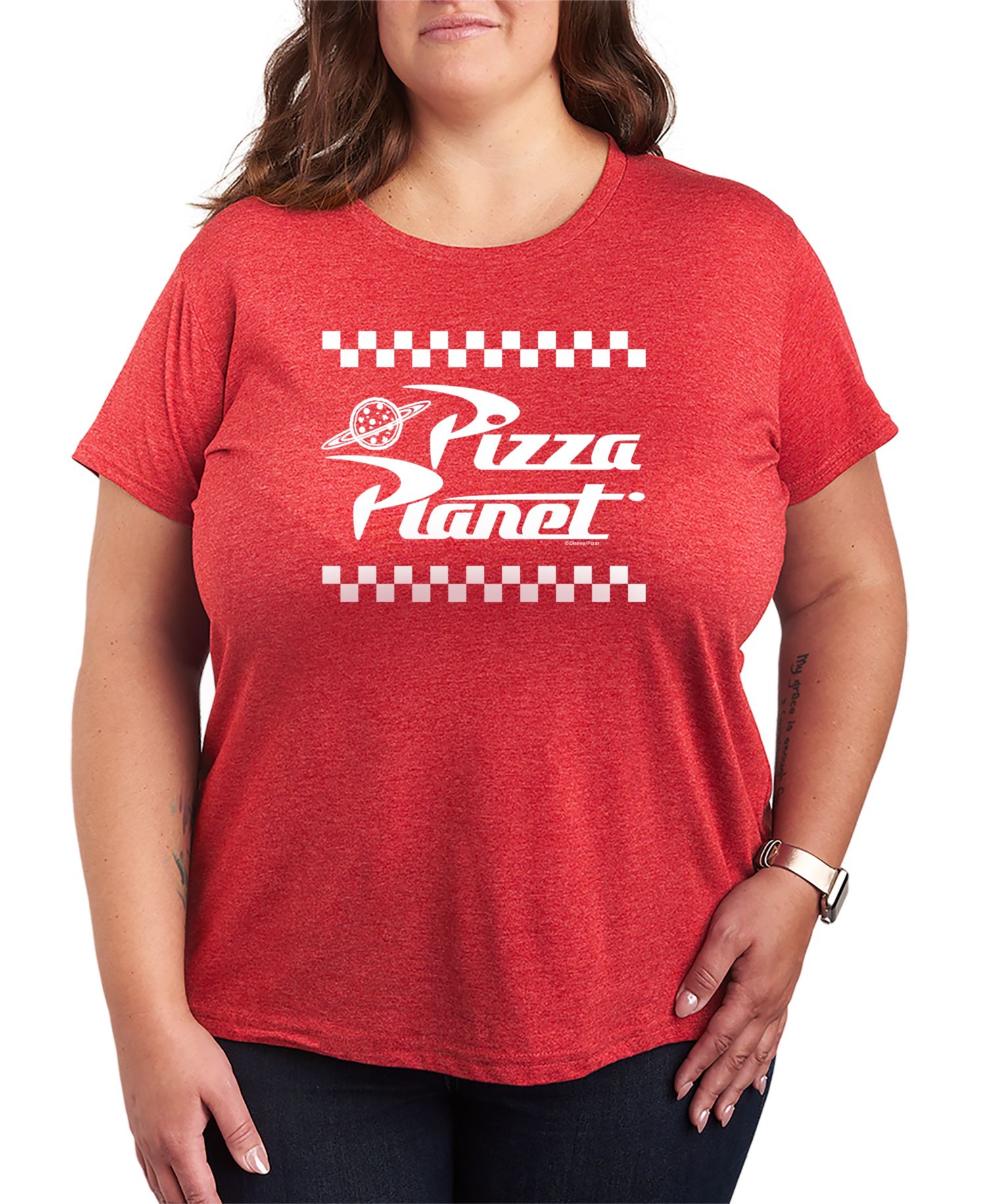 Plus Size Toy Story Pizza Planet Short-Sleeve Graphic T-Shirt