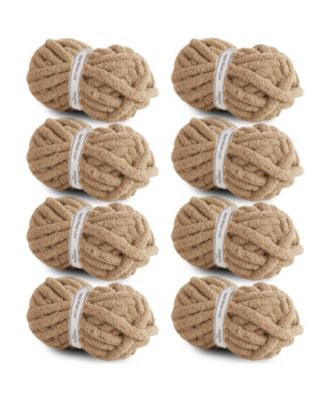 Chunky Chenille Yarn Crocheting Knitting Blanket 8 Pack