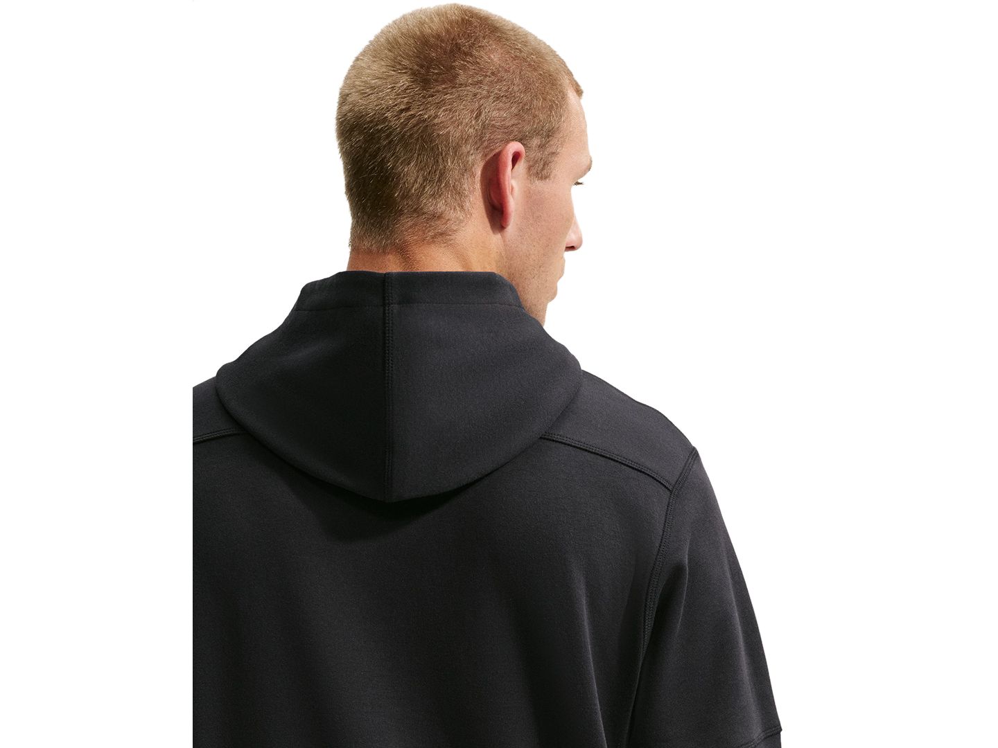 Мужское худи Nike Sportswear Club Varsity, цвет: Чёрный / Белый — фото 4