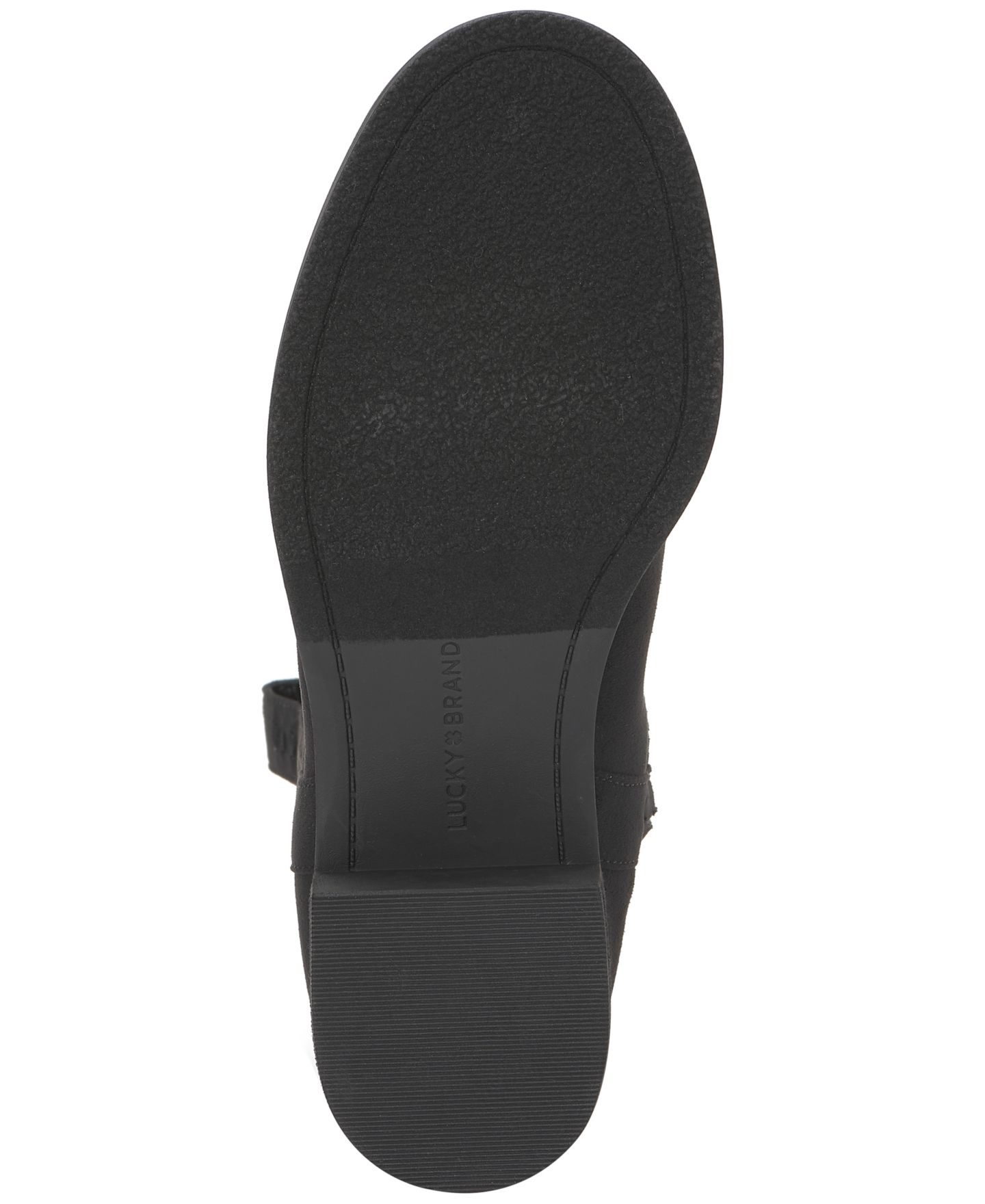 Женские ботинки Lucky Brand Hydee Mid Shaft Riding, цвет: Чёрный кожаный — фото 5