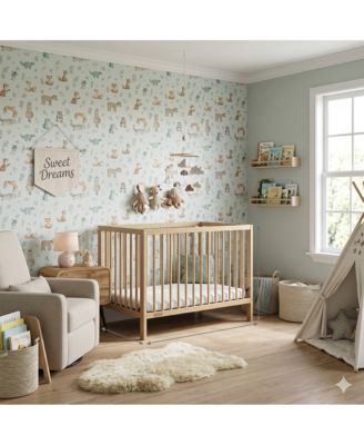 Teddi 4-in-1 Convertible Mini Crib - Driftwood