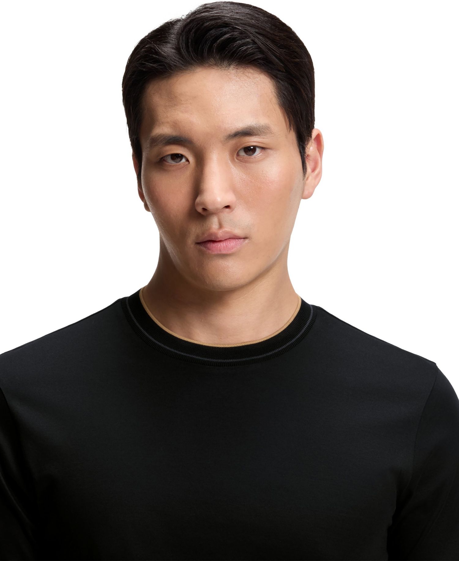 Men's Cotton Slim-Fit Crew Neck T-Shirt