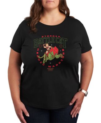 Plus Size Masters of the Universe Eternia Battle Cat Collegiate Short-Sleeve Graphic T-Shirt
