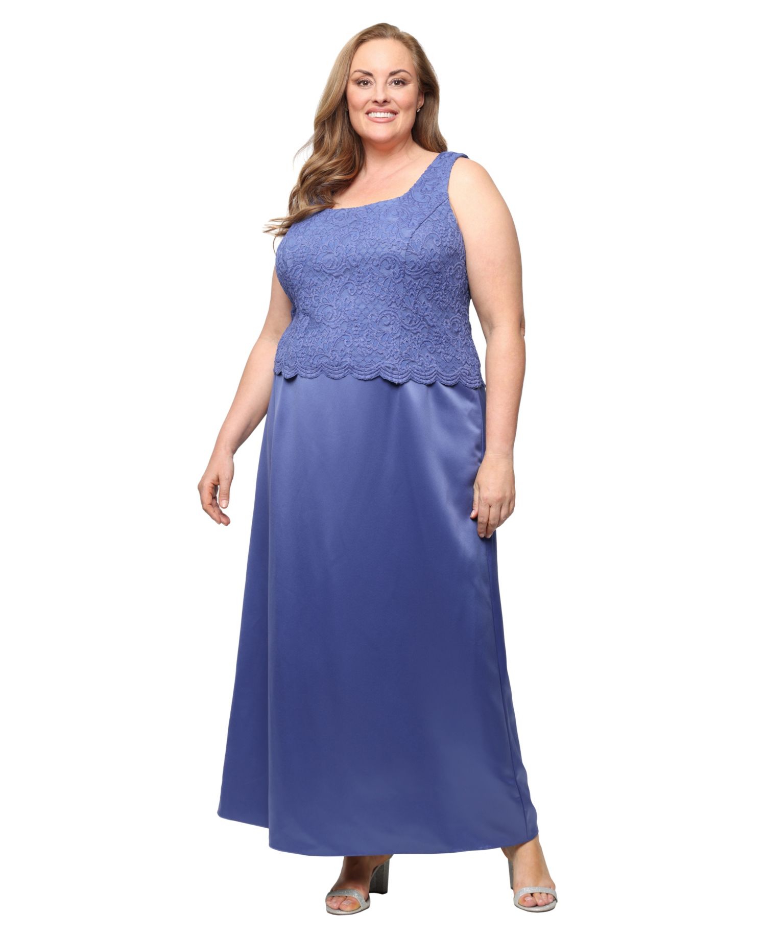 Plus Size Lace Dress & Jacket