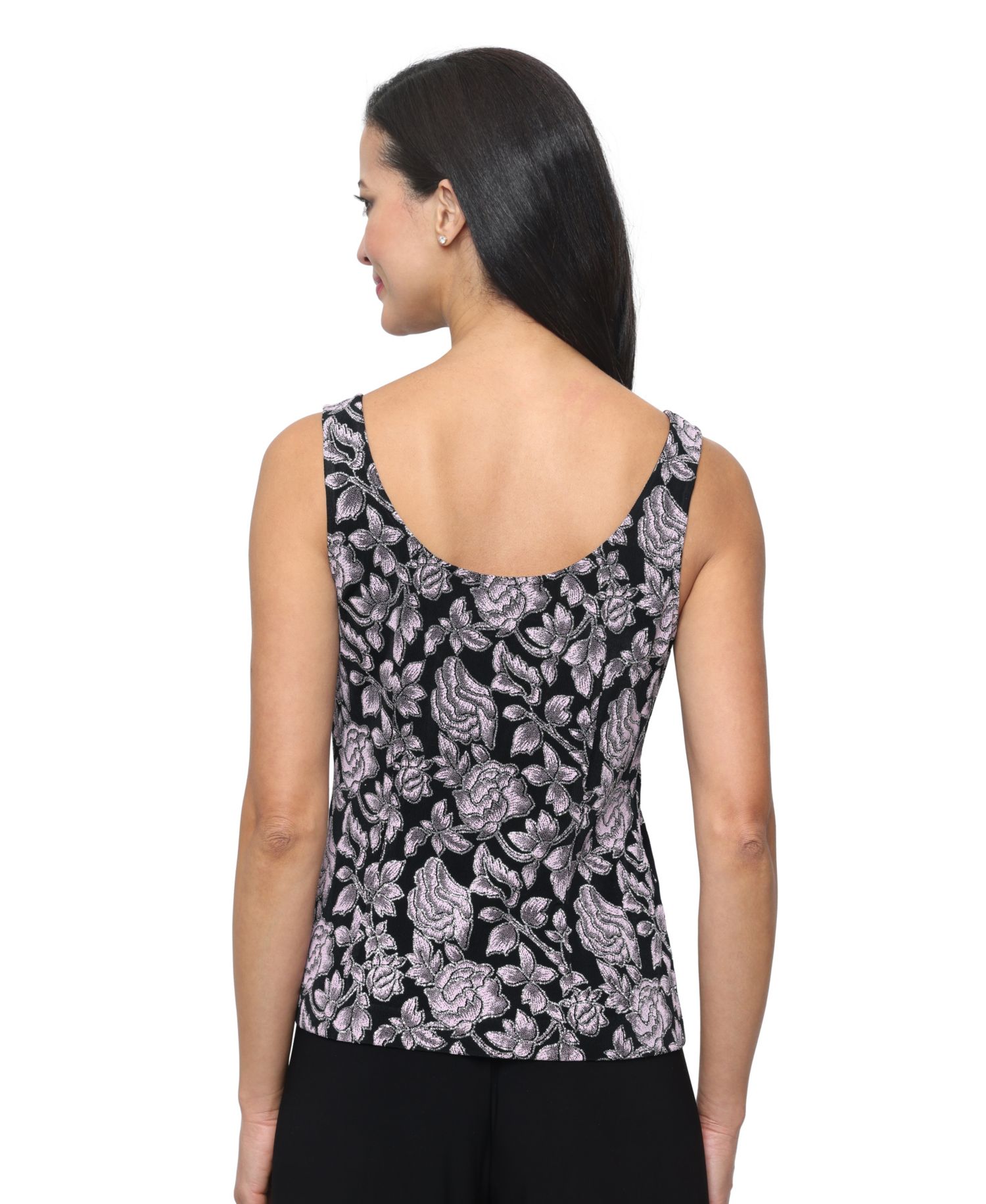 Petite 3/4-Length-Sleeve Jacket and Sleeveless Top, 2-Piece Set