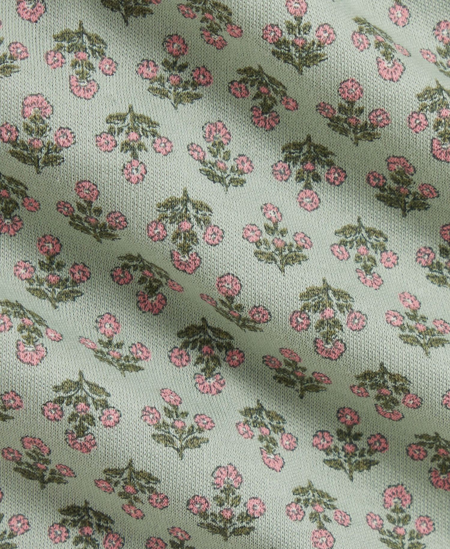 Baby Girls' Floral Interlock Coverall