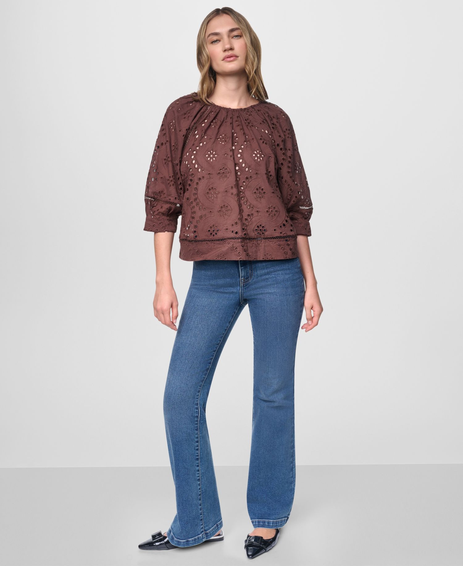 Women's Crewneck Relaxed-Fit Top