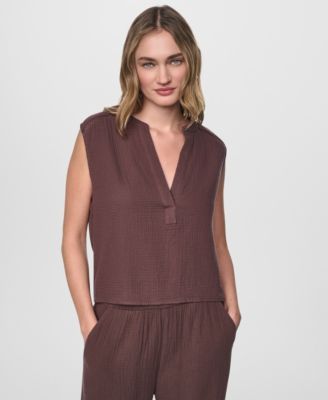 Women's V-Neck Sleeveless Top