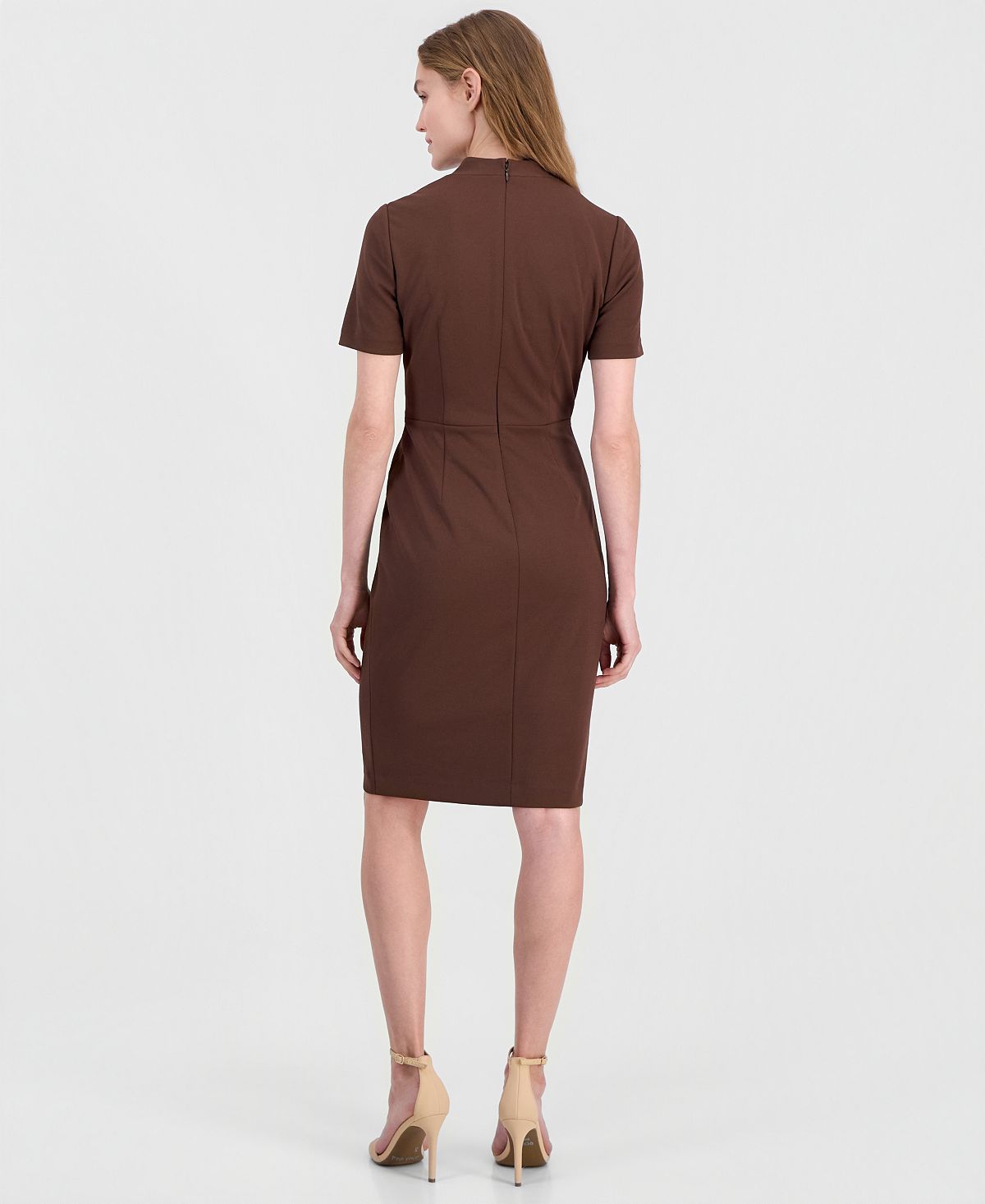 Anne Klein Women's Surplice V-Neck Scuba Crepe Dress view 2 — MAYCSS fashion products
