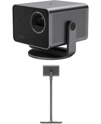 Cineplay 1 Portable 4K UHD Smart Projector with a Leica Projector Stand