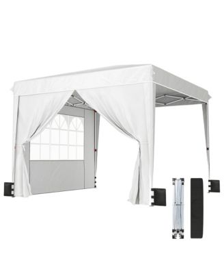 10 x 10 ft Pop Up Canopy Tent with Sides, UPF50+ Inst Canopy