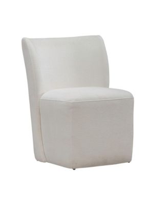 Accent Dining Chair with Castors - Square Back