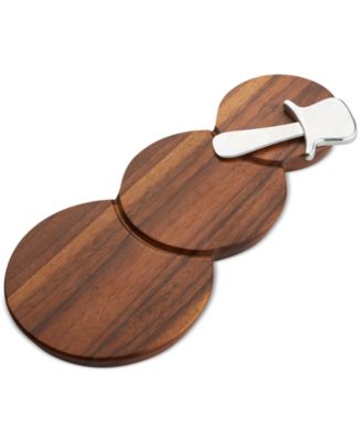 2-Pc. Snowman Cheeseboard & Knife Set