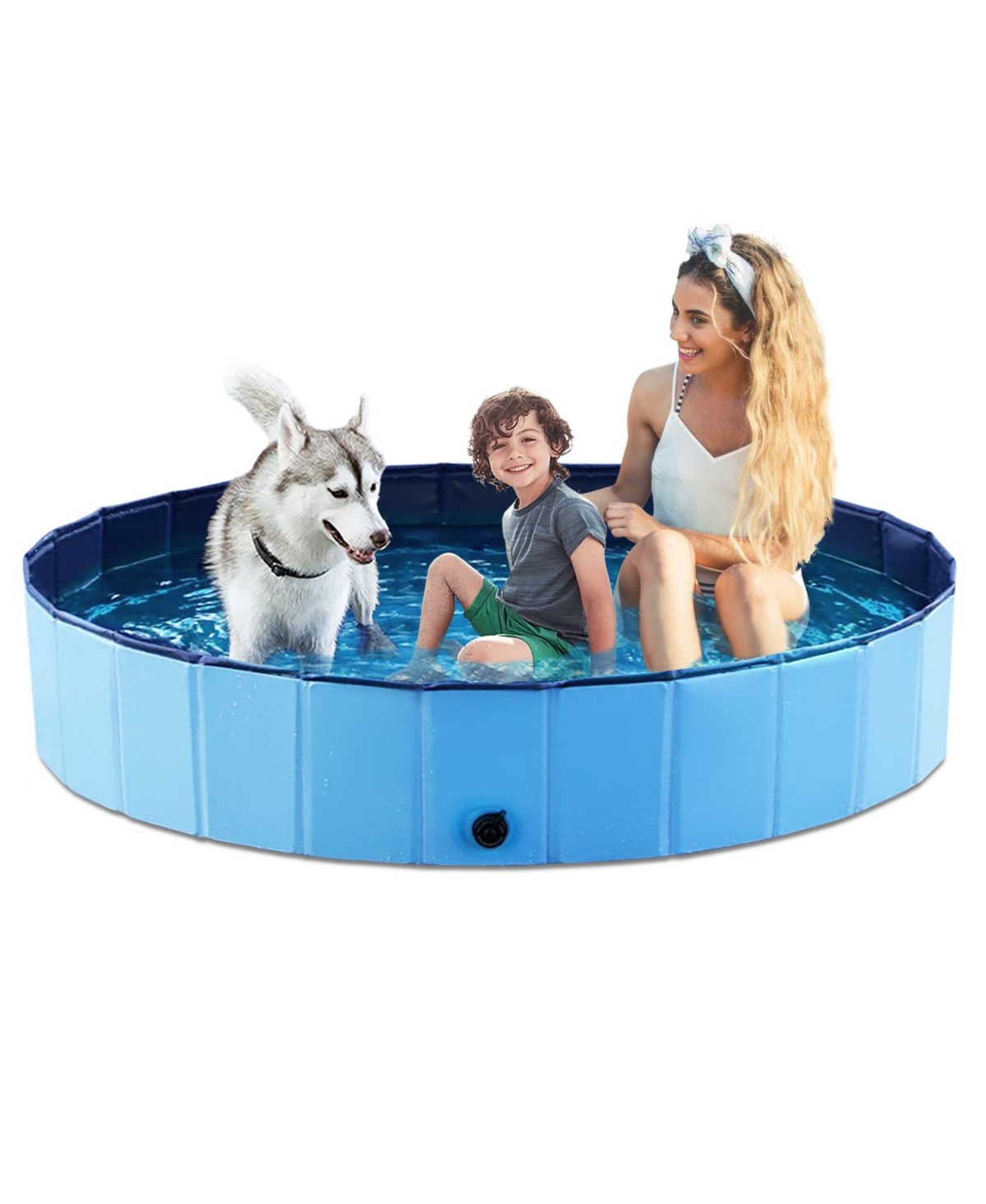 Gnuadz Foldable Pet Bath Pool Collapsible Tub Cat Wading Kiddie