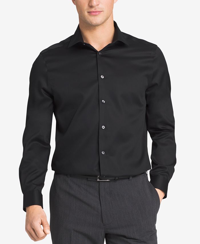 Michael Kors Men's Slim-Fit Non-Iron Twill Solid Dress Shirt & Reviews -  Dress Shirts - Men - Macy's