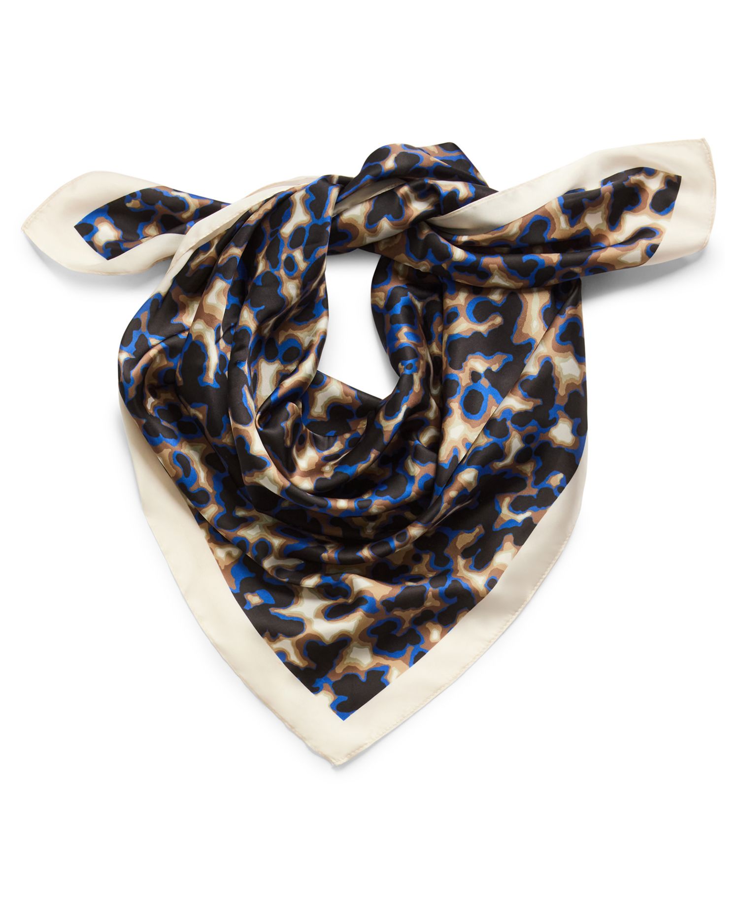 Leopard Printed Square Scarf