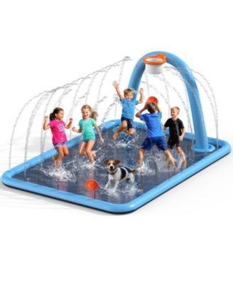 Splash Pad Sprinkler Basketball Hoop Non-slip Outdoor Pool Kids