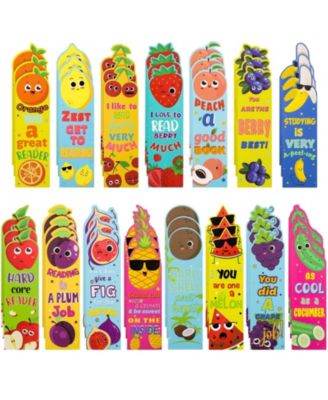 Scented Bookmarks Fruit Sniff Educational Supplies 15 Scents
