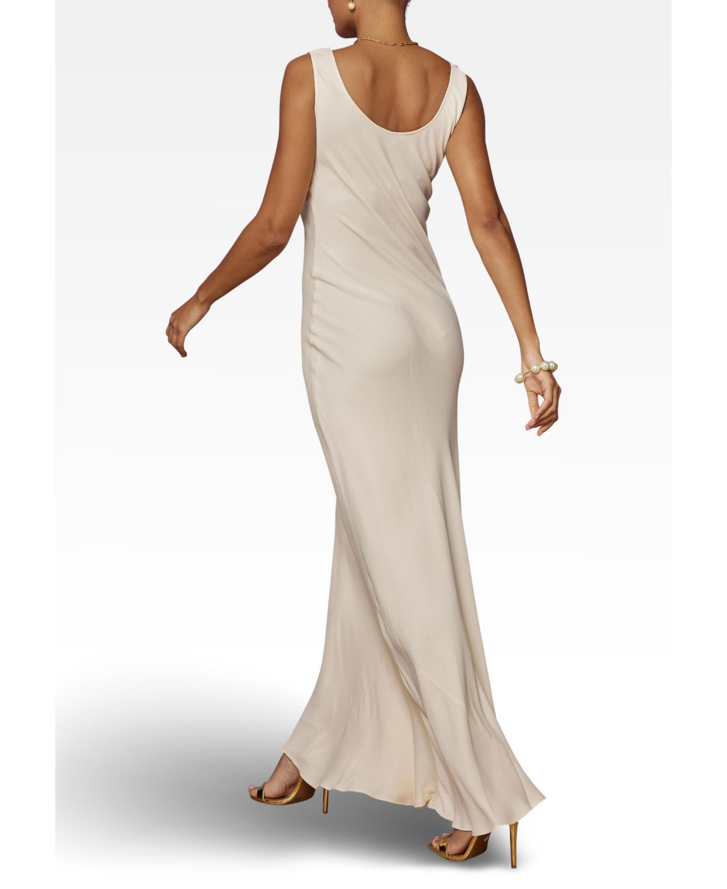 Women's Pandy Satin Cowl Bridesmaid Dress