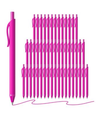 Ink Ballpoint Pens Retractable 1.0mm 50 Pack