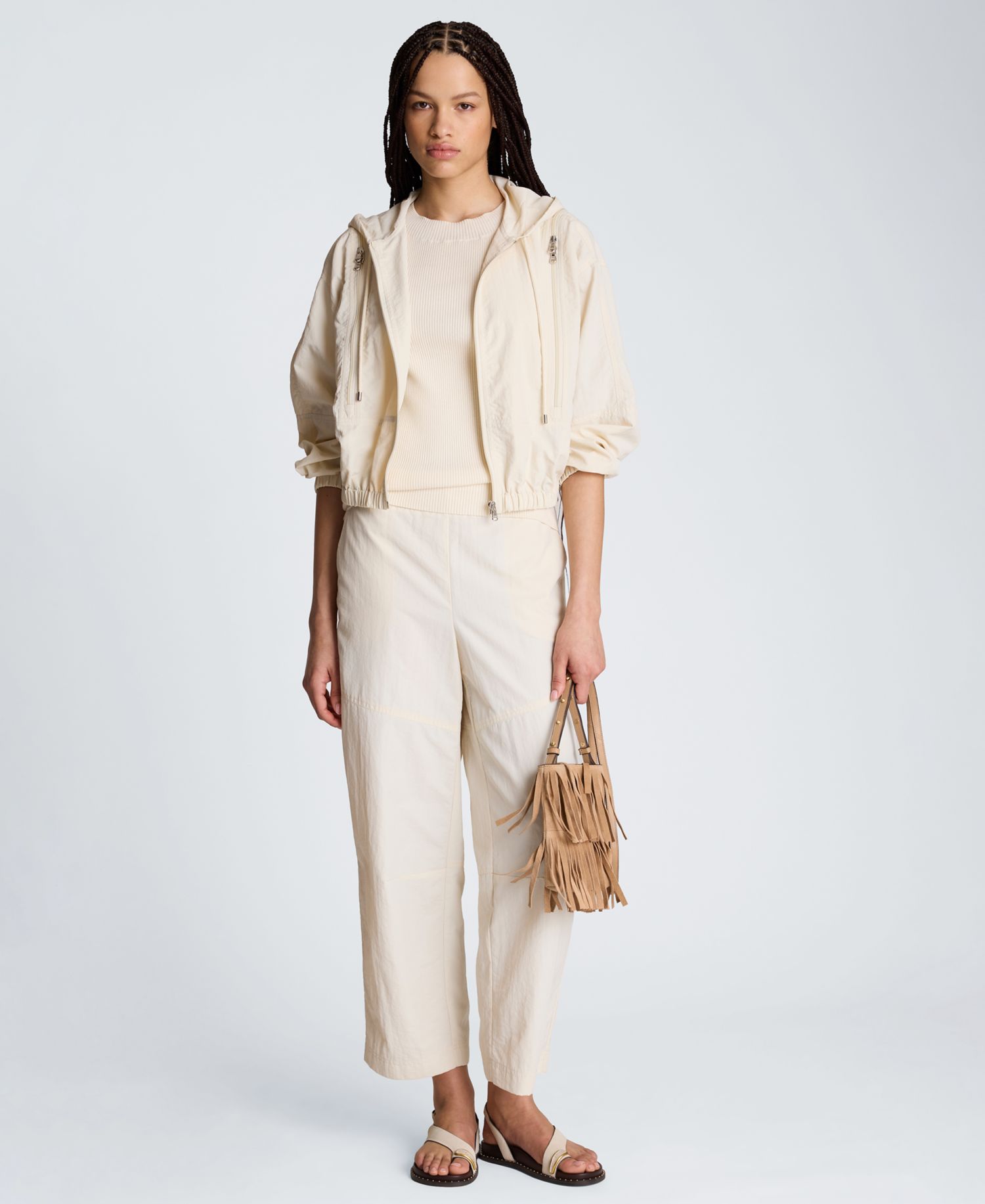 Women's Mid-Rise Barrel Leg Pants
