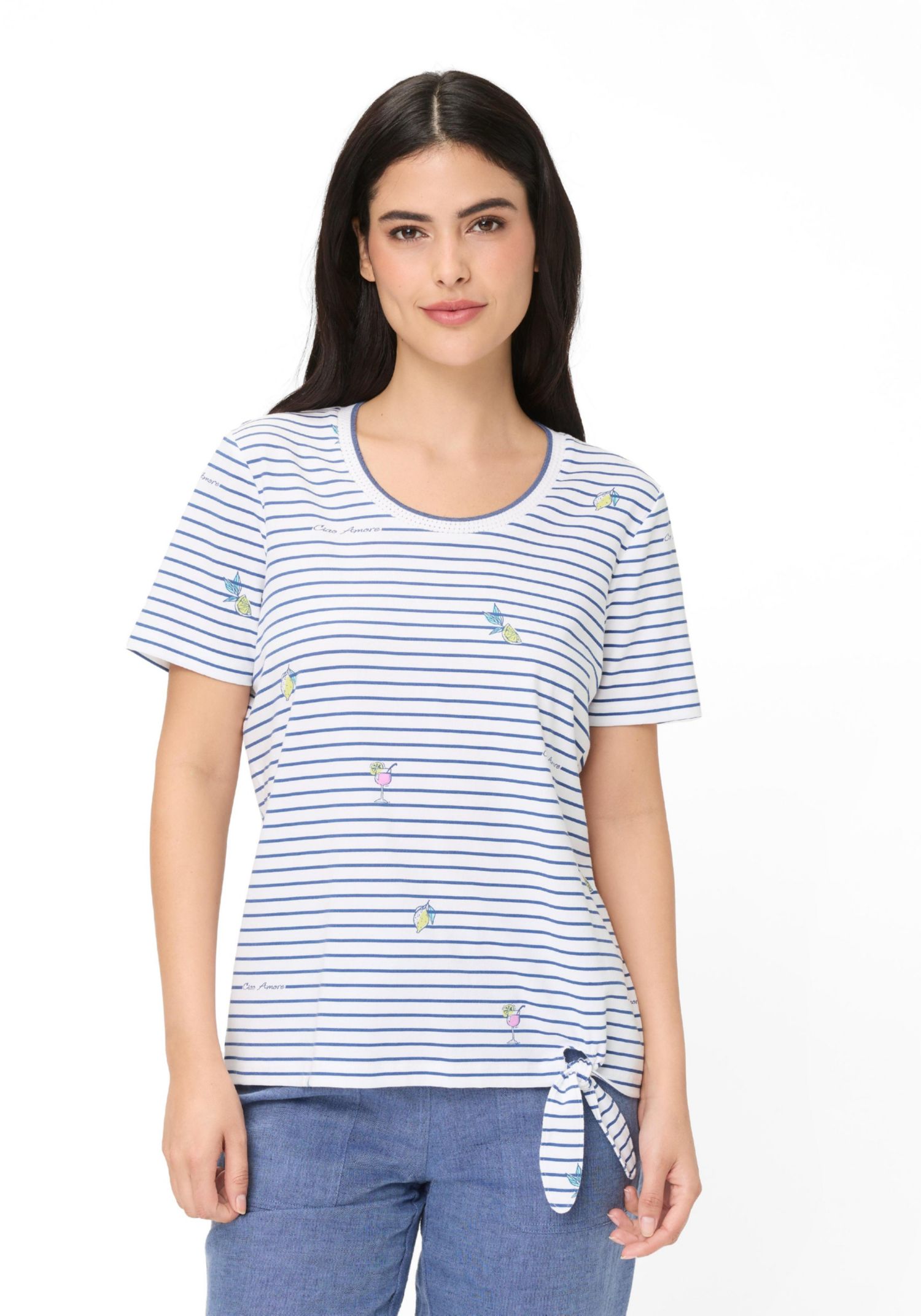 Women's Stripe and Spritz T-Shirt