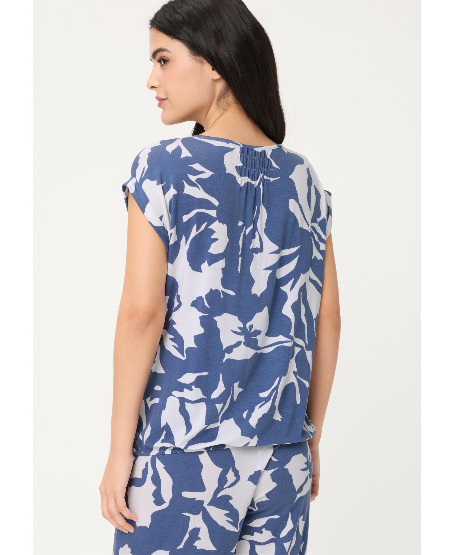 Women's Abstract Floral T-Shirt