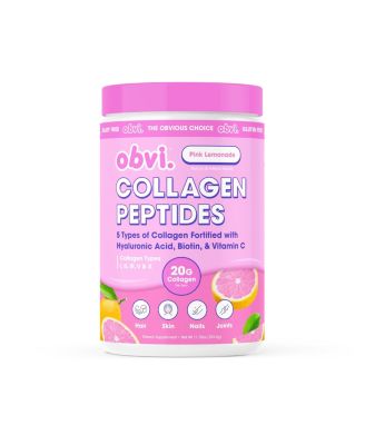 Obvi Multi-Collagen Peptides - Nail, Skin and Hair Support - Hyaluronic Acid, Biotin and Vitamin C - Sugar-Free - Lemonade -14 Servings
