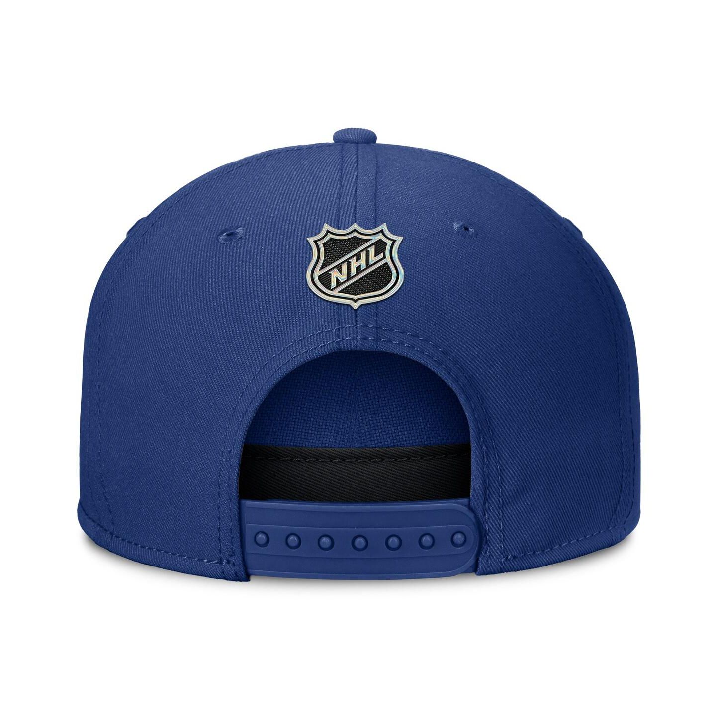 Мужская кепка Fanatics Blue Tampa Bay Lightning Authentic Pro Rink Team Code Snapback Hat — фото 2
